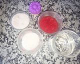 A picture of step 1 of Agar Agar Strawberry Coconut Pudding.