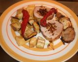 Foto del paso 5 de la receta: Peceto al horno con papas y batatas