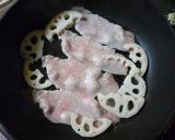 A picture of step 2 of Ginger Pork (Eat with Lotus Root).