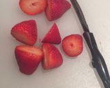A picture of step 1 of Paradise Strawberry and Banana Smoothie.