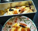 Foto langkah ke 4 dari resep Puding roti tawar panggang (bread pudding).