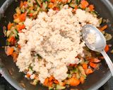 Zöldséges-kuszkusos töltött gombafejek recept fázis 3 fotója