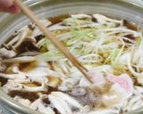 A picture of step 2 of Pork and Green Onion Shabu-shabu Nabe (Hot Pot).