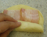 A picture of step 4 of [Beginner Level] Bacon Bread Rolls Made in a Bread Machine.