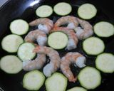 A picture of step 4 of Shrimp and Zucchini Stir Fried In Milk And Miso.