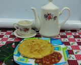 Foto langkah ke 5 dari resep Okonomiaki + saus bawang.