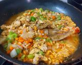A picture of step 4 of Chicken Keema and Vegetables Kachori.