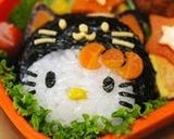 A picture of step 20 of Black Cat Hello Kitty Halloween Bento.