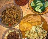 Foto langkah ke 5 dari resep Nasi uduk lengkap.