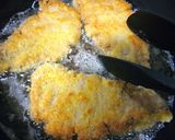 A picture of step 8 of Non-Deep Fried and Easy Tonkatsu Pork Cutlets.