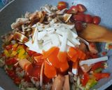 รูปขั้นตอนการทำที่ 4 ของ พริกหวานผัดซอส