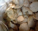 A picture of step 2 of potato sandwich.