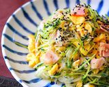 A picture of step 8 of Easy & Healthy Pea Sprouts & Cellophane Noodles with Egg.