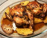 Foto del paso 8 de la receta Picantones a la imperial, con patatas asadas, en su mismo jugo