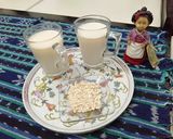 Foto langkah ke 5 dari resep Susu Gandum (Oat Milk) hanya 2 bahan.