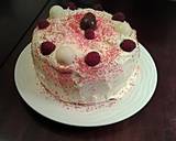 White Butter Cake layered with Raspberry Cream with a White Chocolate Frosting recipe step 12 photo
