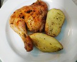 Foto del paso 6 de la receta: Pollo con zanahoria crujiente y patatas doradas