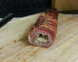 A picture of step 5 of bacon roll.