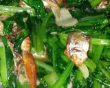 Foto langkah ke 6 dari resep Tumis Sawi Hijau dan Ikan Asin.