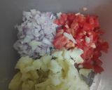 A picture of step 1 of Sukha Bhel.