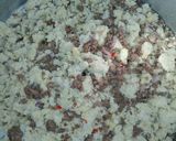 A picture of step 2 of Yam balls.