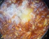 A picture of step 8 of Spagetti with cabbage sauce.