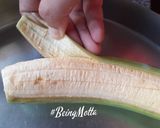 A picture of step 2 of Kaya Varuthathu/Kerala Yellow Banana Chips.