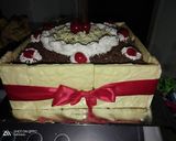 Foto langkah ke 7 dari resep Kue tart brownies kukus.