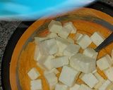 A picture of step 4 of Paneer Tikka pizza.