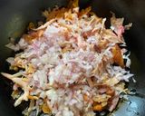 A picture of step 2 of Leftover Fried Chicken on Rice.