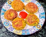 A picture of step 4 of Kalmi Saag(Water Spinach) Cutlets.