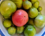 Zöldparadicsom savanyúság télire recept fázis 1 fotója
