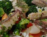 Foto del paso 6 de la receta: Ensalada tibia, brócoli, caballa, alubias