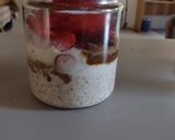 Foto del paso 3 de la receta: Avena Overnight (remojada durante la noche) Mocaccino frutilla