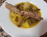 Foto del paso 5 de la receta: Costillas con patatas, judías y guisantes