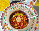 A picture of step 2 of Kurkuri Mathri Chaat 🎉🎉.