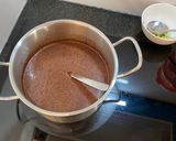 Hình bước làm 1 của món Chocolate Syrup (Socola si rô)