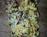 A picture of step 6 of Bacon Breakfast wrap.
