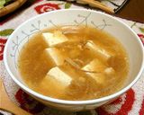 A picture of step 3 of Chicken Soboro and Thickened Tofu Soup.