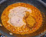 A picture of step 2 of Paneer Masala.