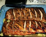 A picture of step 3 of Jamaican jerk pineapple ribs.