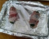 A picture of step 9 of Bacon wrapped stuffed jalapeños.