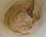 A picture of step 5 of Vickys Cherry Frangipane-Streusal Cake, GF DF EF SF.