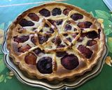 Une image de l'étape 15 de Tarte « toile d'araignée » aux pêches de vigne et crème d'amandes.