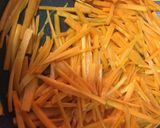 A picture of step 1 of Japanese Carrot Fry with fish egg.