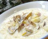 A picture of step 23 of Clam Chowder-Like Cream Pasta.