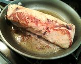 A picture of step 6 of Teriyaki Pork Tenderloin, cooked Sous – Vide.