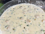 Ñoquis de zanahoria rellenos con salsa al verdeo