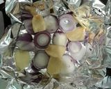 A picture of step 3 of Steamed Chicken with Rosemary and Thyme.