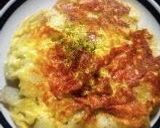 A picture of step 8 of Fluffy Omelette with Mochi.
